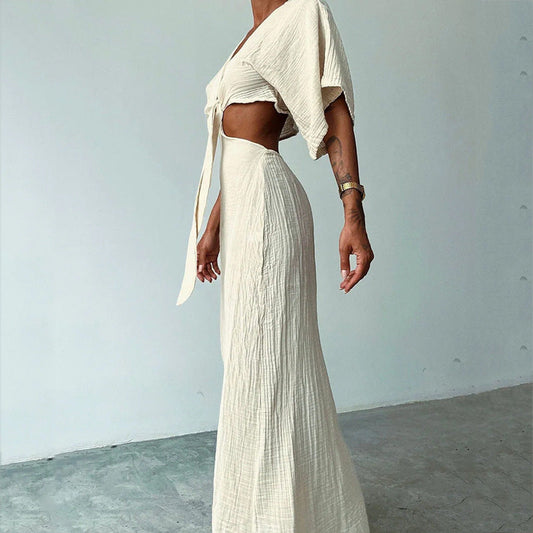 Sexy V Neck Maxi Dress for Women - EasyApparels