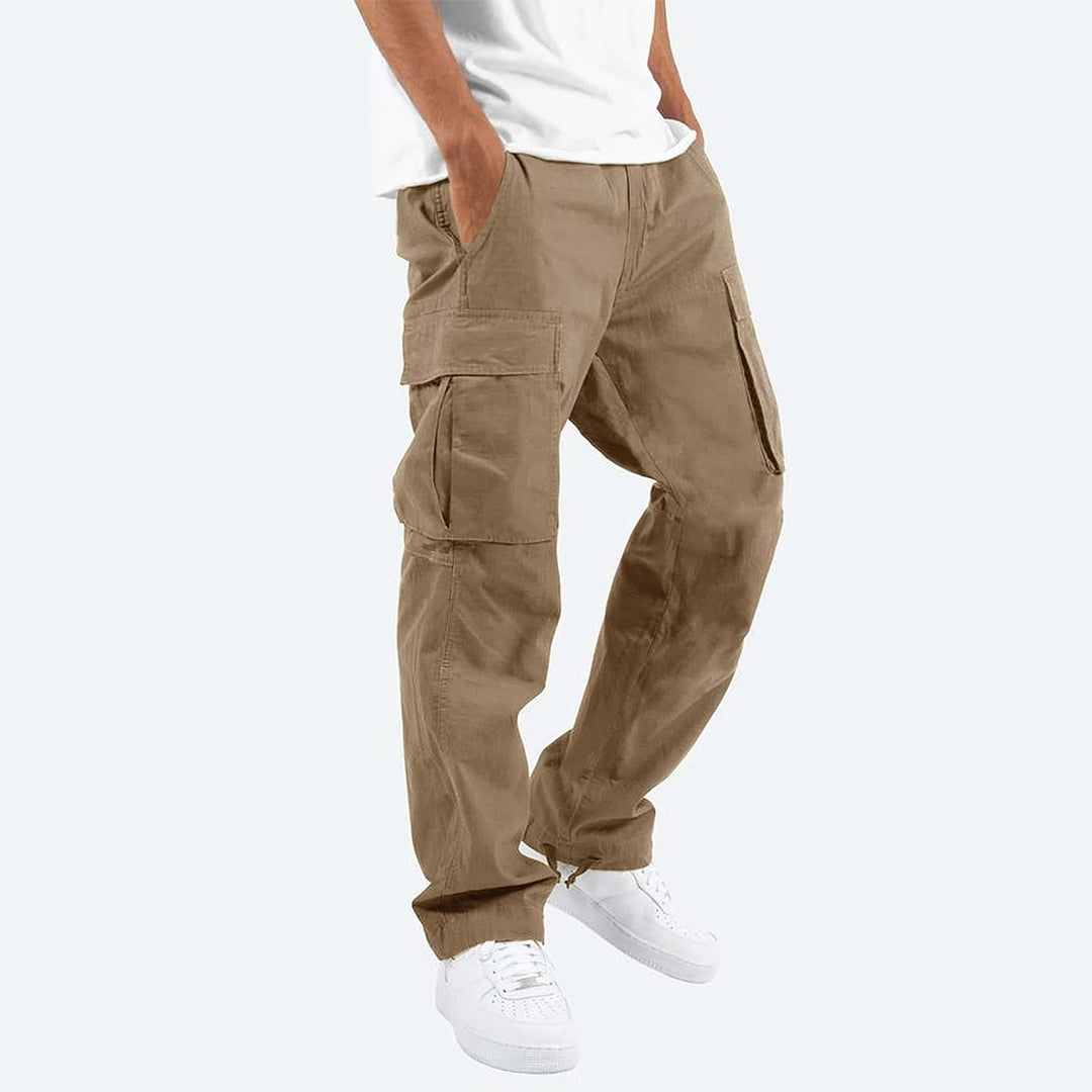 Relaxed Fit Cargo Pants with Multiple Pockets