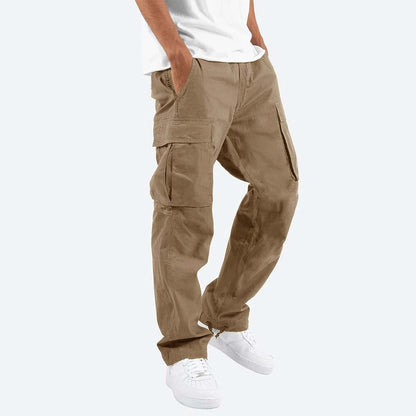 Relaxed Fit Cargo Pants with Multiple Pockets