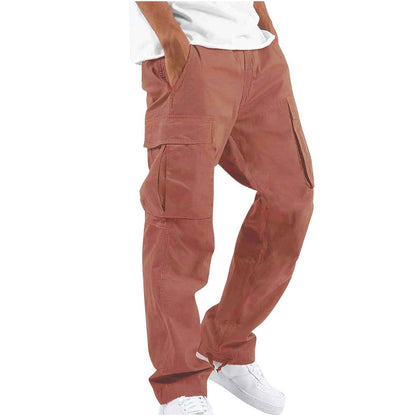 Relaxed Fit Cargo Pants with Multiple Pockets