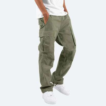 Relaxed Fit Cargo Pants with Multiple Pockets
