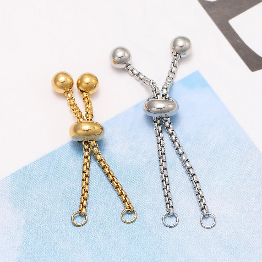 Silver Tone Expandable Bracelet Extender 3 Pack - Luxicro