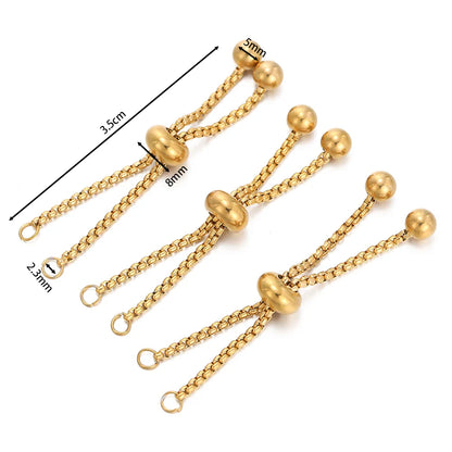 Silver Tone Expandable Bracelet Extender 3 Pack