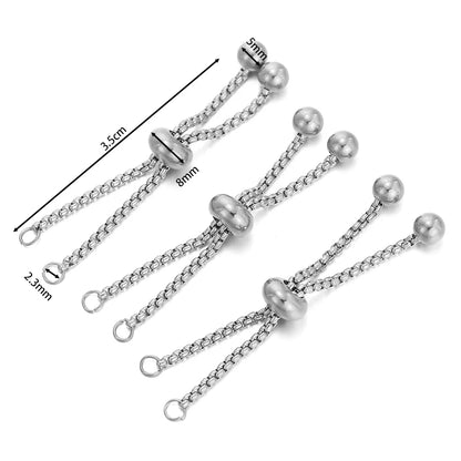 Silver Tone Expandable Bracelet Extender 3 Pack