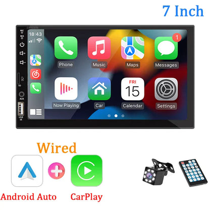 7 Inch Touchscreen Car Audio System with Bluetooth and GPS