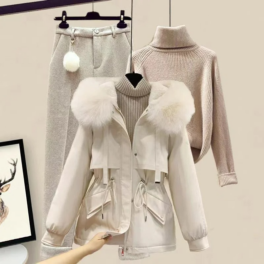 Women's Warm 3-Piece Snow Suit Set - EasyApparels