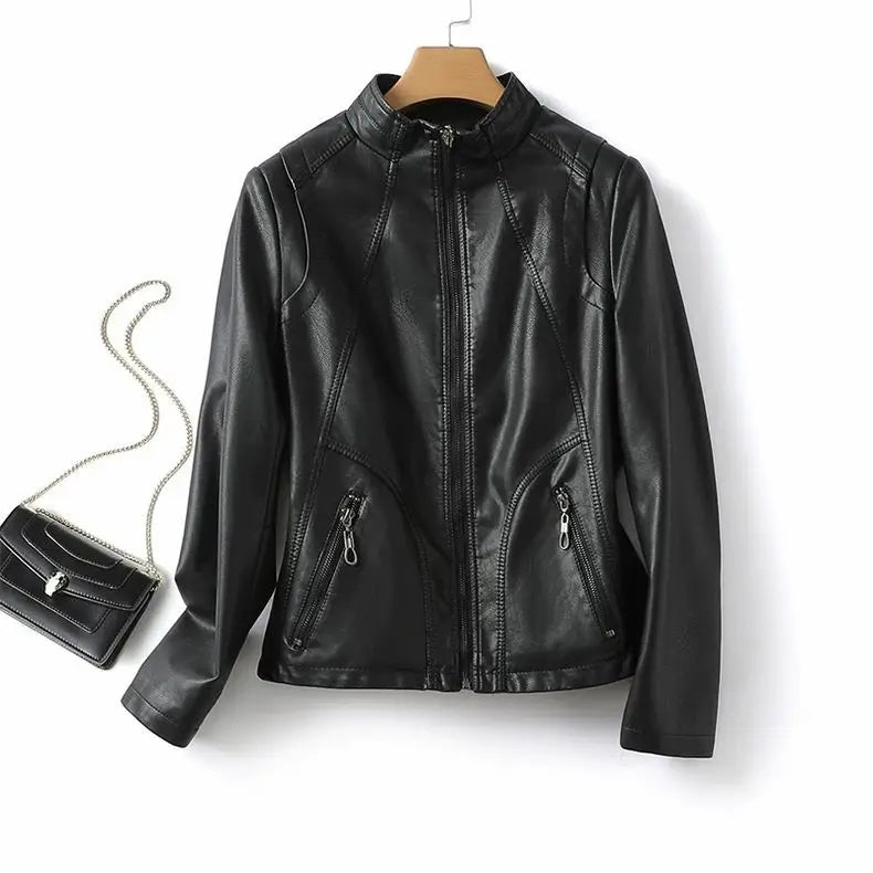 Premium Genuine Leather Biker Jacket - EasyApparels
