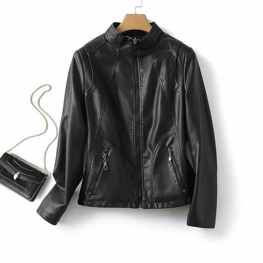 Premium Genuine Leather Biker Jacket - EasyApparels