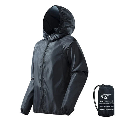 Breathable Men's Outdoor Coat - Waterproof Hooded Jacket