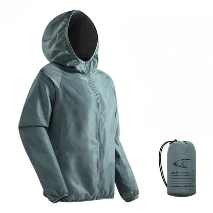 Breathable Men's Outdoor Coat - Waterproof Hooded Jacket - Luxicro