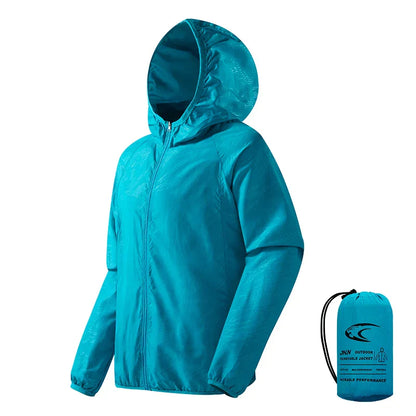 Breathable Men's Outdoor Coat - Waterproof Hooded Jacket