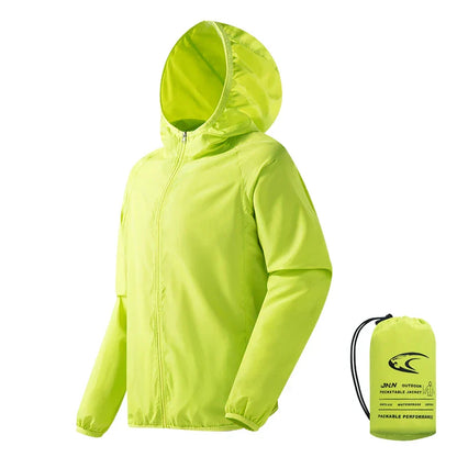 Breathable Men's Outdoor Coat - Waterproof Hooded Jacket