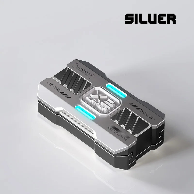 Shiny Pocket Fidget Spinner Metal Stress Relief Toy