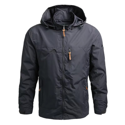 Waterproof Men's Outdoor Windbreaker Jacket with Hood