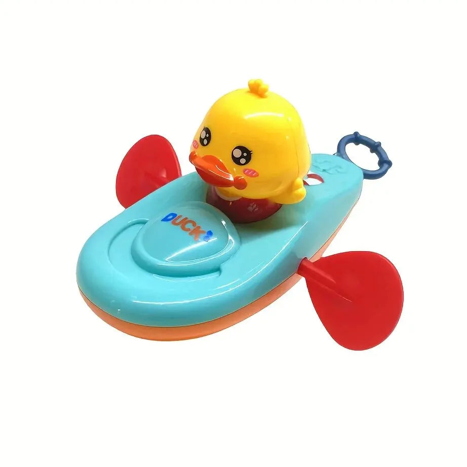 1 Pc Bright Yellow Rubber Duck Kayak Bath Toy