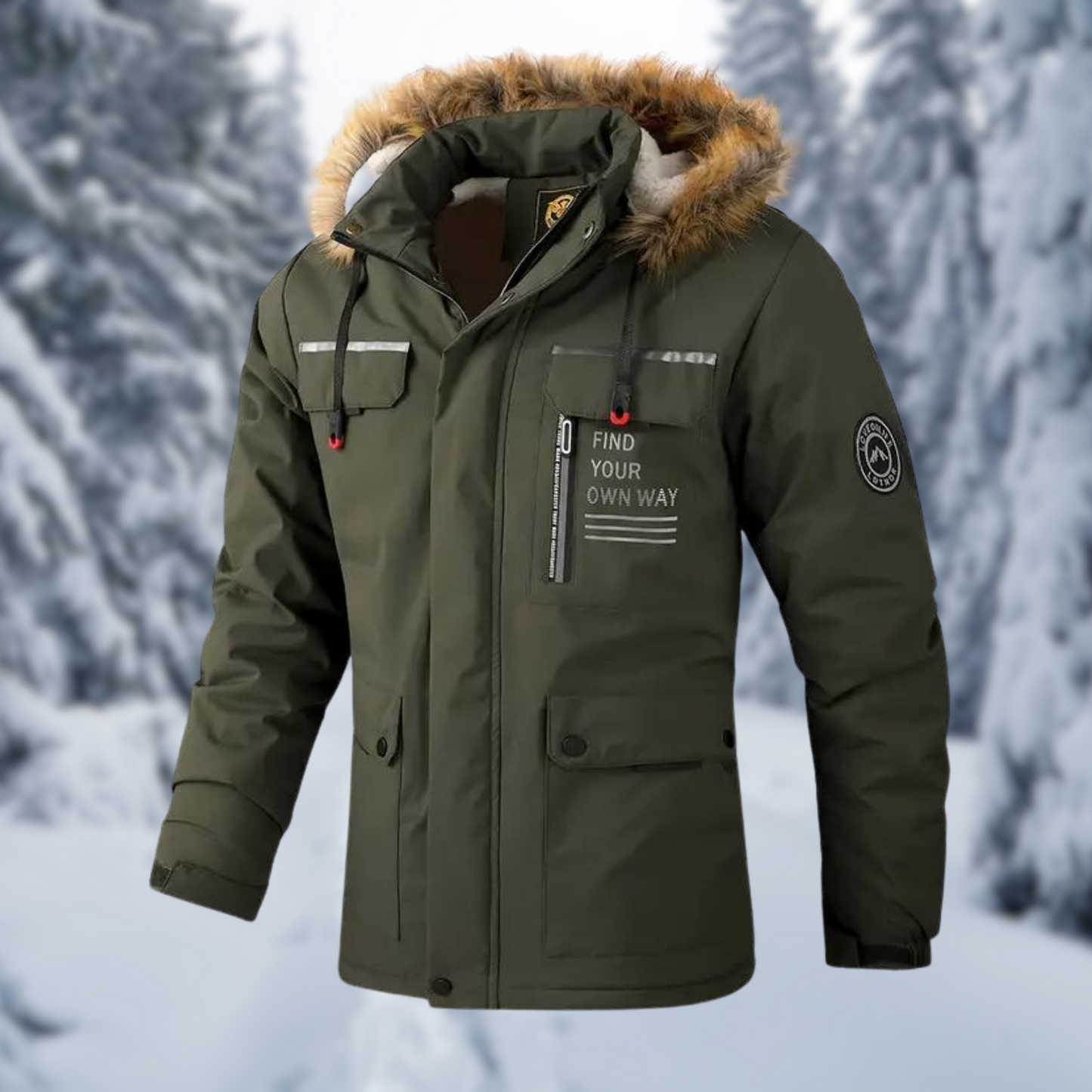 Warm Waterproof Parka Coat