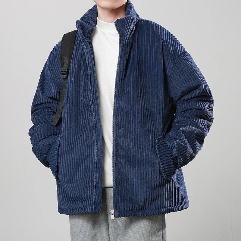 Big Fleece Puffer Coat | Tall Stand Collar Jacket