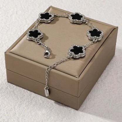 Shiny Clover Chain Bracelet