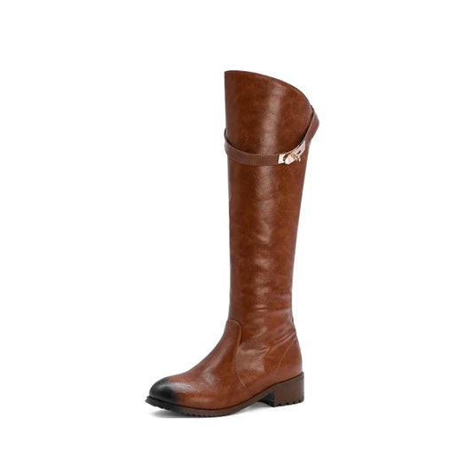 Classic Equestrian Knee High Boots - EasyApparels