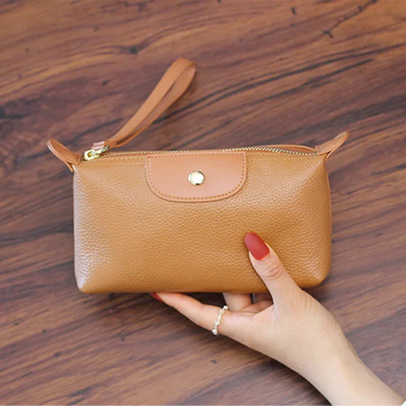 Eco Friendly Faux Leather Wristlet Purse Bag