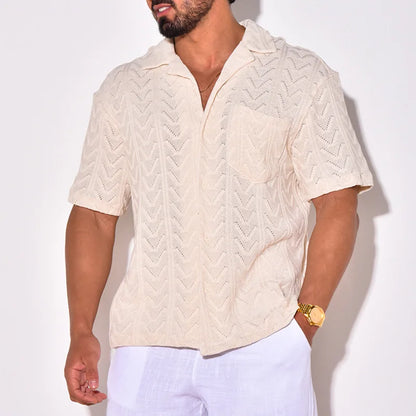 Casual Men's Short Sleeve Button Shirt - EasyApparels