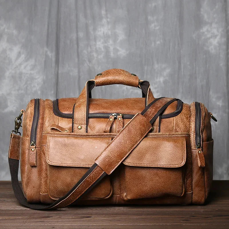 Classic Round Travel Duffel Bag