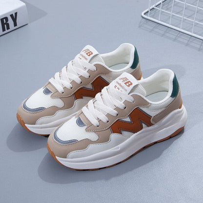 Airy Mesh Leather Women's Running Shoes