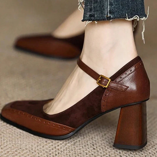 Classic Round Toe High Heels - EasyApparels