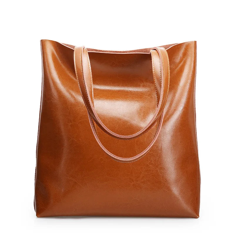 Classic Genuine Leather Shoulder Bag - EasyApparels