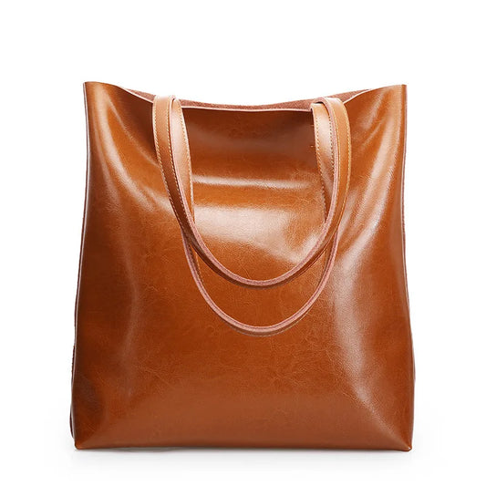 Classic Genuine Leather Shoulder Bag - EasyApparels