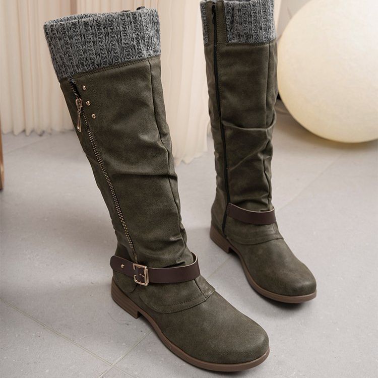 Women's Tall Zip Up Ankle Boots - Fashionable Comfort Fit