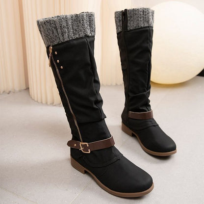 Women's Tall Zip Up Ankle Boots - Fashionable Comfort Fit - EasyApparels