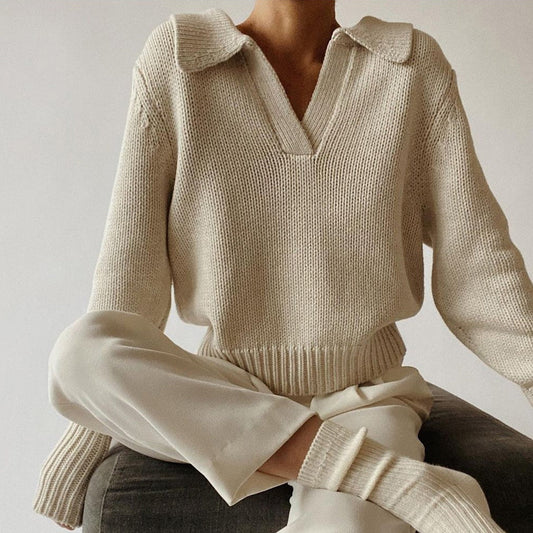Soft Chic Knitted Women Sweater - EasyApparels