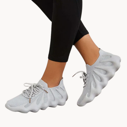 Comfy Women's Running Shoes - Airy Mesh - Cushioning Sole - EasyApparels