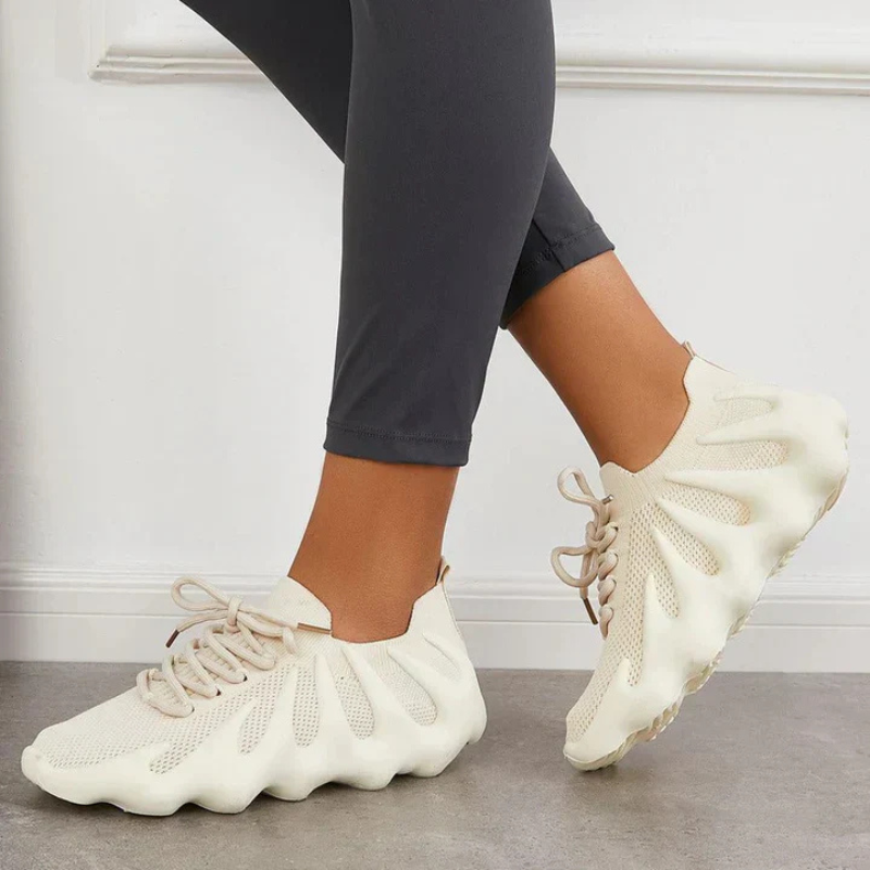 Comfy Women's Running Shoes - Airy Mesh - Cushioning Sole