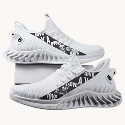 Men's Athletic Shoes - Lightweight Mesh - Cushioned Sole - EasyApparels