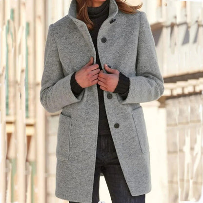 Warm Faux Wool Winter Jacket - EasyApparels