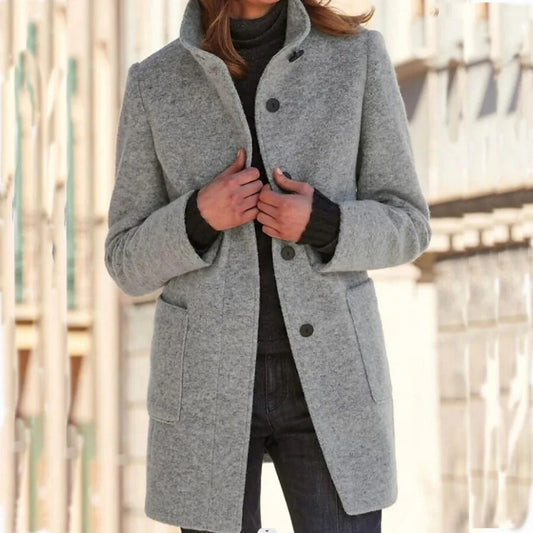 Warm Faux Wool Winter Jacket - EasyApparels