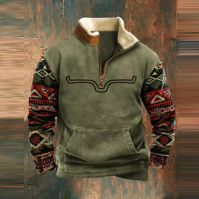 Cozy Mens Zip Up Sweater - Luxicro