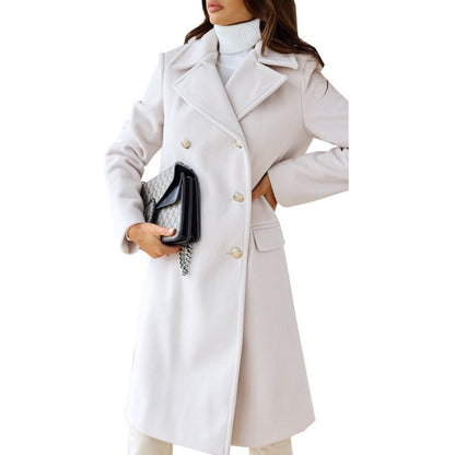 Classic Women's Button Front Coat