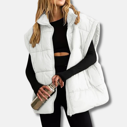 Big Quilted Puffer Vest Jacket