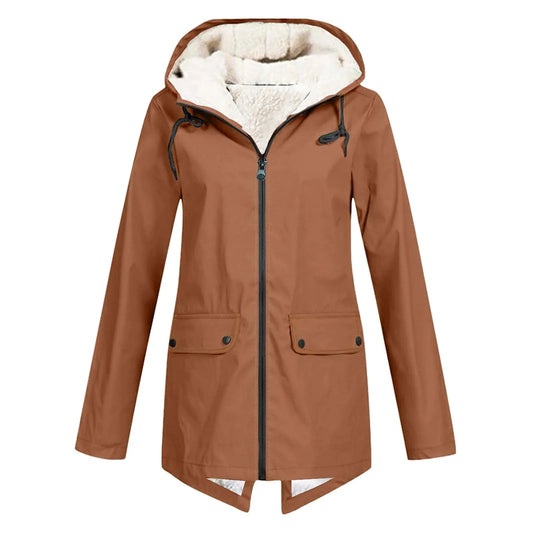 Ladies Warm Waterproof Parka Jacket - Luxicro