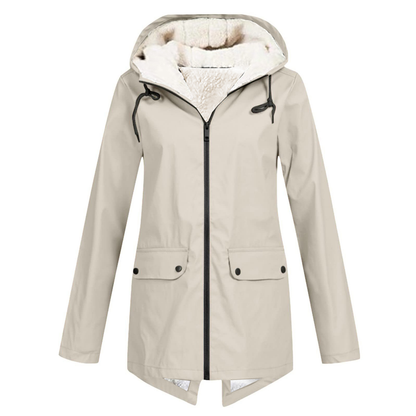 Ladies Warm Waterproof Parka Jacket