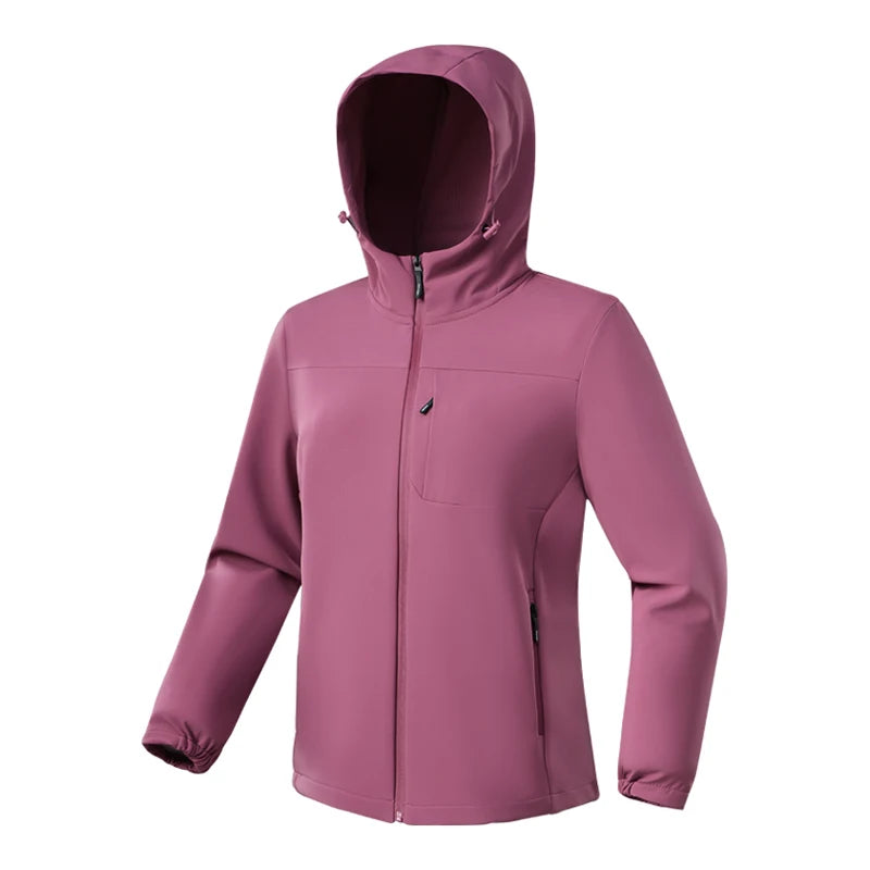 Women's Waterproof Long Sleeve Hoodie Jacket