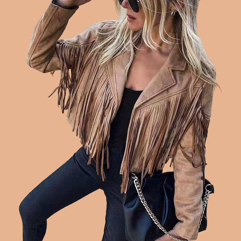 Fringed Boho Chic Women's Jacket