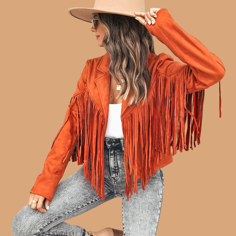 Fringed Boho Chic Women's Jacket