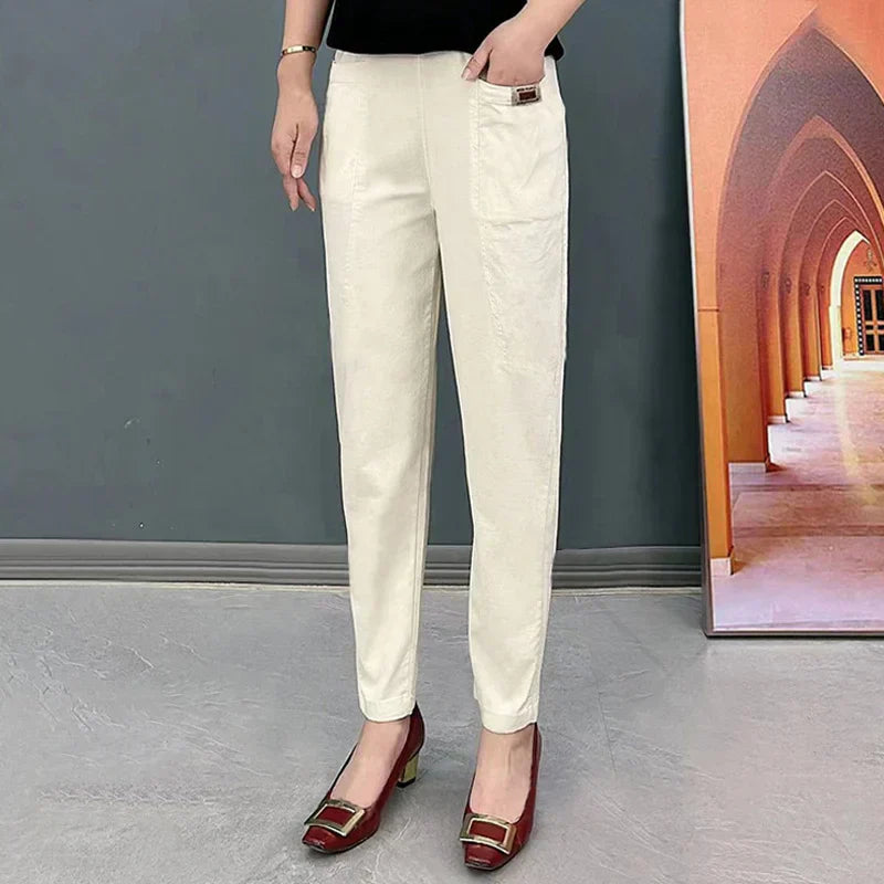 Soft Women's Casual Elastic Waist Pants