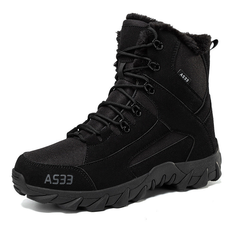 Waterproof Men's Winter Boots - Insulated High Top Shoes