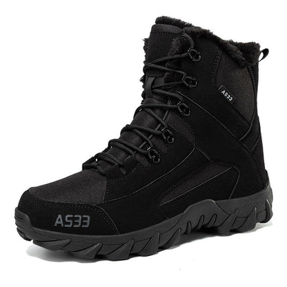 Waterproof Men's Winter Boots - Insulated High Top Shoes