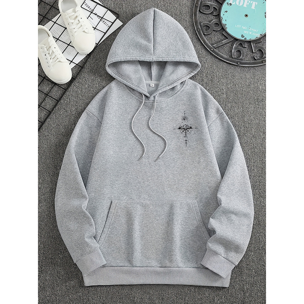 Casual Men's Hoodie with Soft Cotton and Pocket